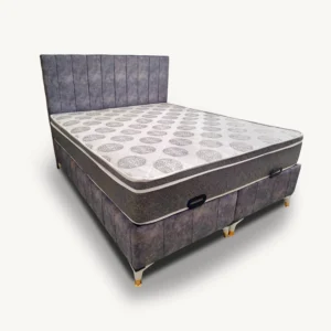 çift kişilik gri baza başlık yatak ürünler - liva mobilya kopya